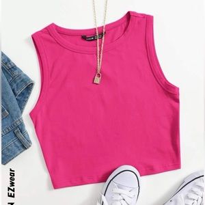 Hot Pink Shein tank top